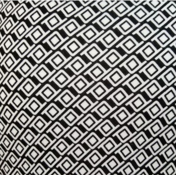 Old Navy S Black White Midi Wrap Dress 3/4 Sleeves - Picture 6 of 6